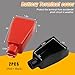 Ohleats 2 PCS Battery Terminal Cover, Soft Rubber Positive Negative Insulating Protective Cover, Flexible Battery Terminal Boots Cable Lug Caps for Car Boat, Car Accessories