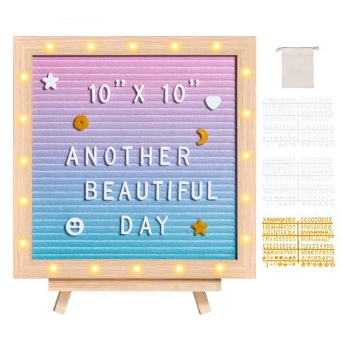 Gradient Felt Letter Board, 10