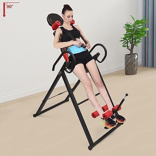 Inversion Table, 331LBS Inversion Tables for Back Pain, Strength Training Inversion Equipment for Back Pain, Muscle Tension, Spasm, Herniated Discs, Sciatica, Degenerative Disc Disease