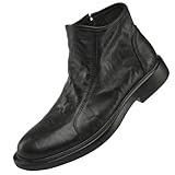 Bottines en cuir de haute qualité avec un bel éclat et un toucher lisse.