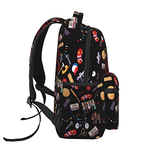 Uinta Cute Backpacks Cartoon Bookbags Casual Daypack Laptop Backpack Waterproof Travel 17In Backpacks For Girls Boys Adult, Black, One Size #TOP2