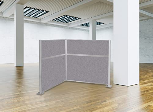 Versare Hush Panel Cubicle Kit | Workstation Partition Walls | Sound Dampening Cubicle Walls | Partitions for Desks - Thumbnail 2