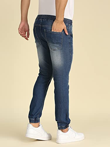Image of High Star Men Jogger Low Distress Heavy Fade Stretchable Jeans