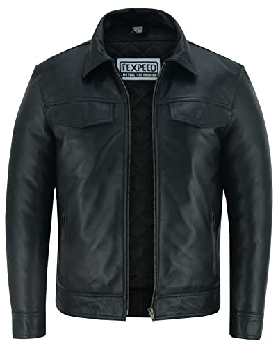Veste chemise en cuir véritable Texpeed l'authenticité d'une seconde peau - 2