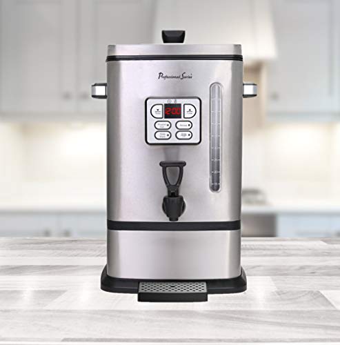 Continental Electric PS-SQ018 Coffee Urn, 50 Cup, Stainless Steel