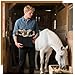Abbylike 12 Pieces Horse Grooming Kit with Organizer Tote Bag Tack Room Supplies Horse Brush Sets Equine Care Cleaning Kit Shedding Grooming Massaging Tools(Khaki)