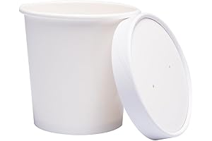 40 Count (16 Oz) One - Pint Frozen Dessert Containers With Lids...