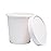 Belinlen Paper Ice Cream Cups with Paper Lids, Hot/Cold Soup Cups with Lids (White) (25, 16 oz)