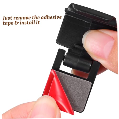 Image of TEHAUX 6-Pack Reptile Tank Lid Clips Black - Escape-Proof Lock Buckles for 20-40 Gallon Turtle & Snake Terrarium Screen Cover, Snap- Latches for Glass Aquarium Habitat Security