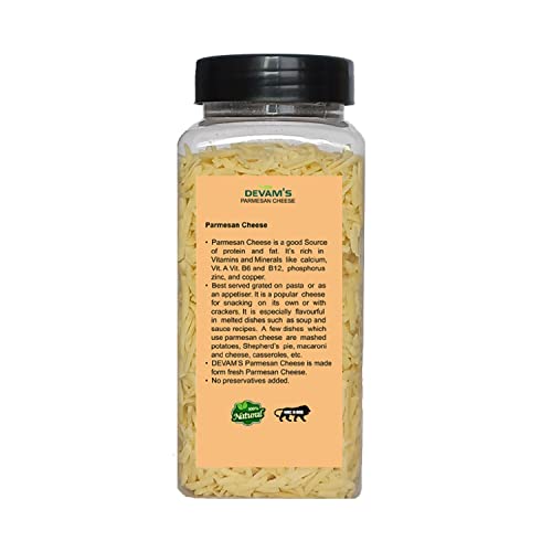 Image of DEVAM'S Grated Parmesan Cheese, 150 Grams (Freeze Dried, Natural, Long Shelf Life)