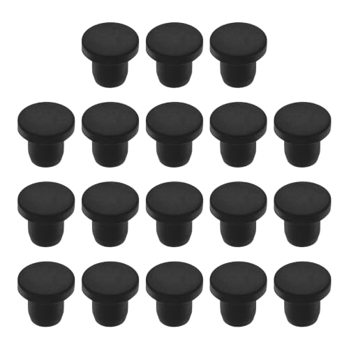 Image of MECCANIXITY 18pcs T-Shaped Silicone Plugs 7.3mm 5 /16 Inch Dia, Black