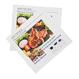 IWOWHERO 2-teiliges Rezeptbuch Für Die Heißluftfritteuse Für Anfänger: Leitfaden Für Gesunde, Schnelles, Leckeres Käsekuchen-kochbuch, Einfache Essensideen,