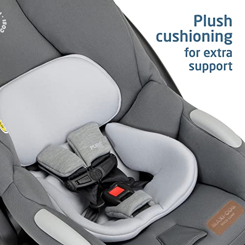 Image of Maxi-Cosi Mico Luxe Infant Car Seat with Base, Rear Facing Car Seat For Babies, Baby Carseat 4-30 lbs, Baby Car Seats, Infant Car Seats, Stone Glow