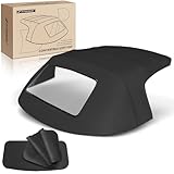 A-Premium Black Convertible Soft Top with Plastic Window Compatible with Mazda Miata 1990-2005 Convertible MA011332 MA13PC