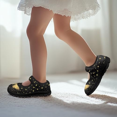 Girl's Animal Pattern Running Shoes Mesh Children's Mary Jane Shoes Slip On Sports Shoes Magic Sticker Casual Shoes2