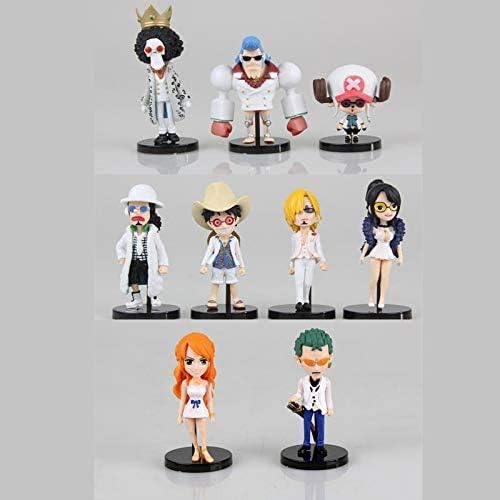 Amazon Co Jp ワンピースねんどろいどアニメアクションフィギュアモデル 7cm Pvc像の装飾コレクターファンギフト9個 セット ホビー