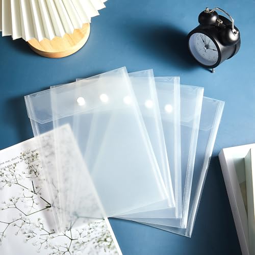 Clabby 30 Pieces Large Stamp and Clear Die Storage Pockets Scrapbooking Storage Envelopes Cutting Dies Stencil Organizer Holder Album Embossing Crafts Card(7 x 9.4 Inch) - Thumbnail 5