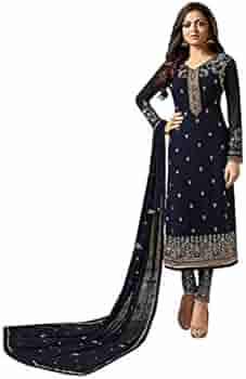 Kant en klaar 3-delig pak, Indiase trouwjurk, geborduurde jacquard Salwar Kameez met dupatta - België