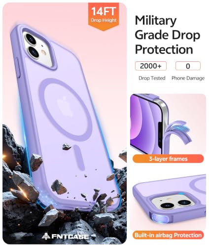Image of FNTCASE for iPhone 12 / 12 Pro Case, with Screen Protector, Fit for Magsafe