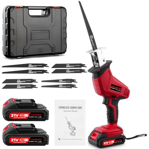 Dibaful Säbelsäge Akku Universalsäge von 0-4000 RPM 21V Kabellose |