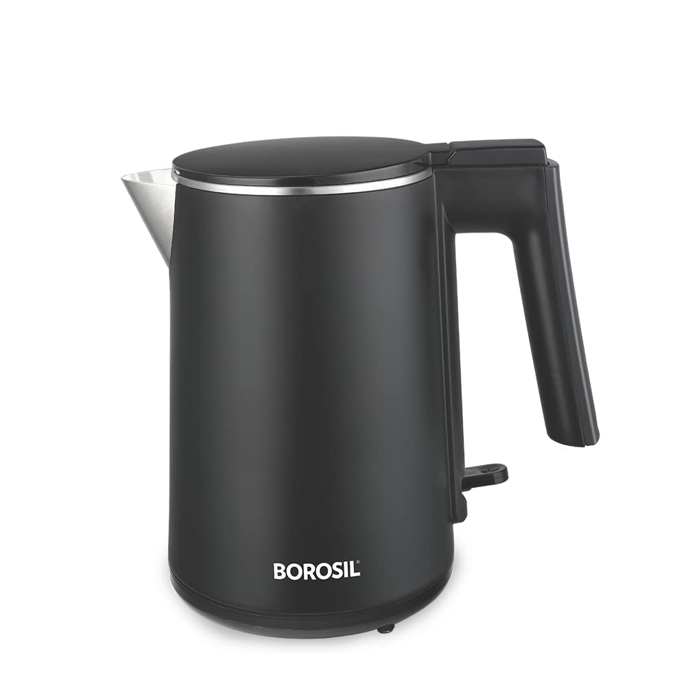 Borosil Cooltouch Electric Kettle, Stainless Steel Inner Body, Boil Water For Tea, Coffee, Soup, 1 L, Silver (B09LVVHJYK) Amazon Price History, Amazon Price Tracker