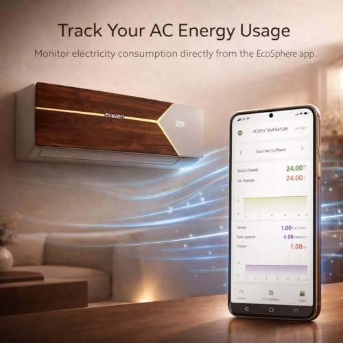 Image of Ecozen Smart Air Conditioner - 1.5 Ton Inverter AC with Intelligent Cooling and Smartphone App Control (Earth Luxe) - IDU-WSAC18310XE52VMA, ODU-WSAC18310XE52VMA