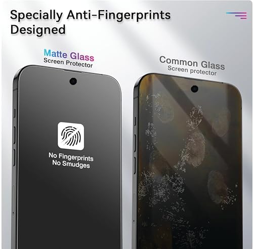 Image of FabeKee Tempered Glass Screen Protector Compatible For Black Cellphone With Edge To Edge Coverage And Easy Installation Kit (Matte, Redmi Note 15 Pro)