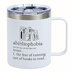 white travel mug