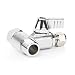Frizzlife Brass Feed Water Adapter - 3/8 inch,3/8 inch Comp and 1/4 inch OD Compression Angle Stop Valve Adapter for Reverse Osmosis Water Filters, Coffee Brewers,Ice Maker