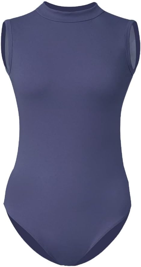 ROYAL SMEELA Women’s Camisole Backless Leotard Turtleneck Ballet for Women Ballet Costumes Dance Leotards Bodysuit