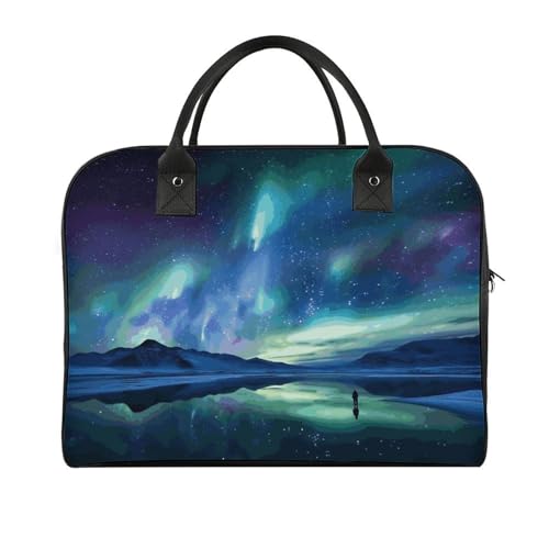 Bolso Tote Northern Lights con cierre y bandolera ajustable miniatura 1