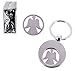 Porte clés jeton de Caddie Ange Gardien en métal - Porte Clef Porte Bonheur - Idée Cadeau