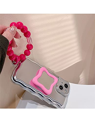 Bracelet chaine perle etui ondule iPhone 11 Pro Max - 4