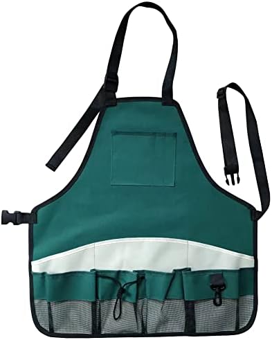 TeTupGa Gardening Apron With Pockets, Oxford Cloth Garden Tool Belt Waterproof Work Apron Adjustable for Gardener Carpentry Women Men Worker