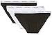 Produktbild Calvin Klein Damen Bikinislips CAROUSEL BIKINI, 3er Pack, Gr. 36 (Herstellergröße: S), Mehrfarbig (BLACK/WHITE/BLACK WZB)