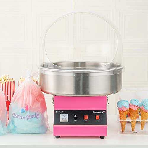 Image of Restaurantware COVER ONLY: Hi Tek 21 x 13 Inch Cover For 21 Inch Cotton Candy Machine 1 Durable Candy Floss Machine Cover - Machine Sold Separately Handy Cut Out Acrylic Cotton Candy Dome Cover