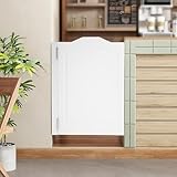 Interior Swinging Doors Cafe Doors, Arched Top Saloon Interior Door, Indoor Solid Wood Door 24'x35.8' Parlor Butler Door for Hallway Kitchen Bar Pub Entrance Partition