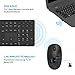 immagine 1TedGem Tastiera e Mouse Wireless, 2.4G Set Tastiera e Mouse Senza Fili, USB Ergonomico Mouse e Tastiera, Tastiera e Mouse con 2-in-1 USB Nano per PC, Laptop(Ultra-Sottile Silenzioso & IT Layout)