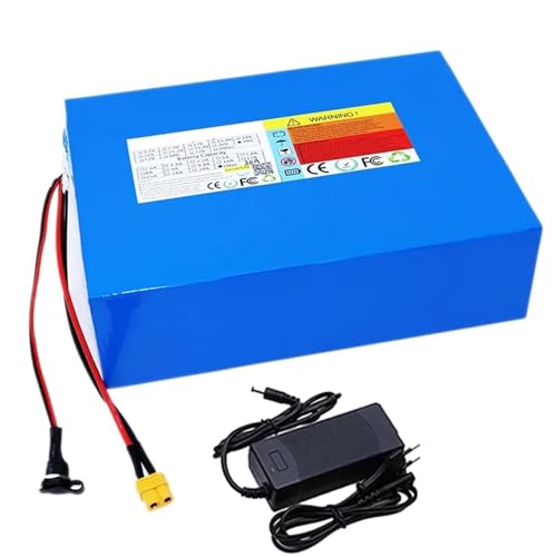 48V 30Ah Ebike Battery Pack Lithium 13S6P with 40A BMS Anderson Plug & XT60 Connector, Includes 54.6V 2A Charger for Electric Bicycle Scooter