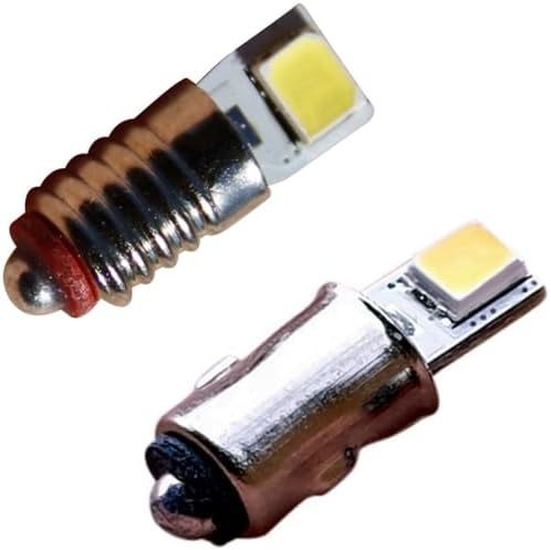 10x MS4 LED Lampen Für Modellbahn | AC/DC 10-22V Warmweiß | H0 TT Beleuchtung