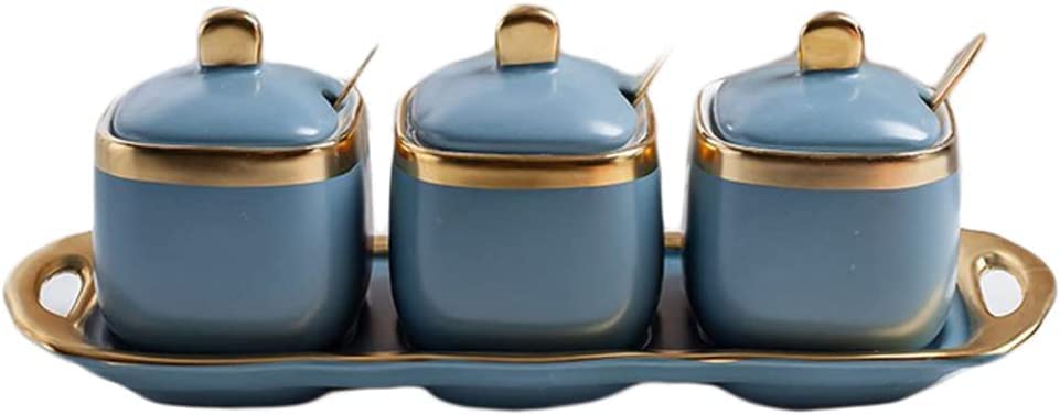 Pots à sel et à crème en céramique ensemble complet de boîtes d'assaisonnement de cuisine G