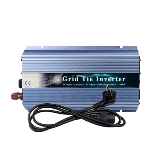 Invertitore Potenza Inverter Solare MPPT 1300 W Convertitore A Onda Sinusoidale Pura 110 V 220 V CA Per Fotovoltaico A Batteria Da 12 V 24 V Inverter(Oro,10.8-30VDC,90-160VAC)