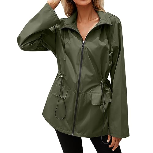 Manteau de pluie coupe-vent et veste de randonnée pour femme active