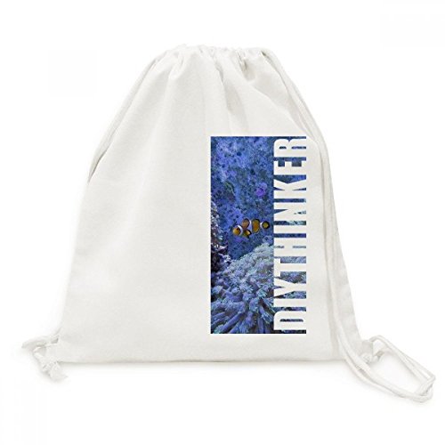 Sac à dos cordon clownfish en toile légère pour simplifier vos sorties