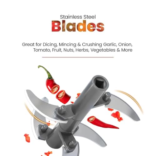 Image of Manual Hand Dori Vegetable Chopper for Kitchen Use 900 ml | Plastic Body & Stainless Steel Blade | Onion Cutter for Ginger, Garlic, Salad, Tomato, Potato | BPA Free | Pack of 1