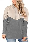 VISLILY Plus Size Sweaters for Women 4X Loose Fit Hoodies Apricot 28W