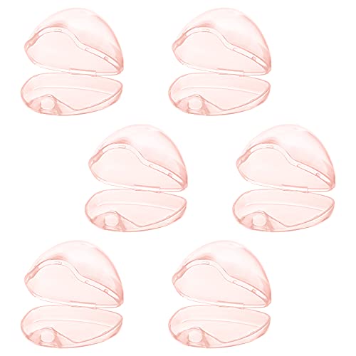 Image of Accmor Pacifier Case, Pacifier Holder Case, Pacifier Container for Travel, BPA Free,Transparent Pink, 6 Pack