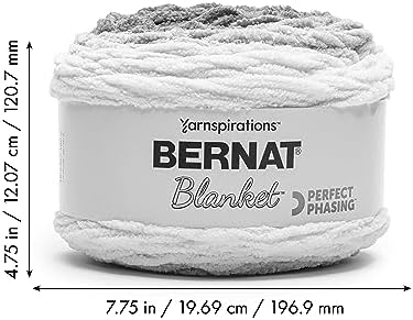Bernat Blanket Perfect Phasing Dark Orchid Cake Yarn - 2 Pack of 10.56oz/299.37g - 100% Polyester - #6 Super Bulky - 220 Yards for Knitting, Crocheting, Crafts & Amigurumi — view 8