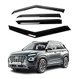 Compatible with Hyundai Venue 2020 2021 2022 2023 2024 2025-ZH Window Rain Guards -2mm Thick Tape-On Premium Wind Deflectors for Front and Rear Windows, Durable & Sleek Design, Set of 4