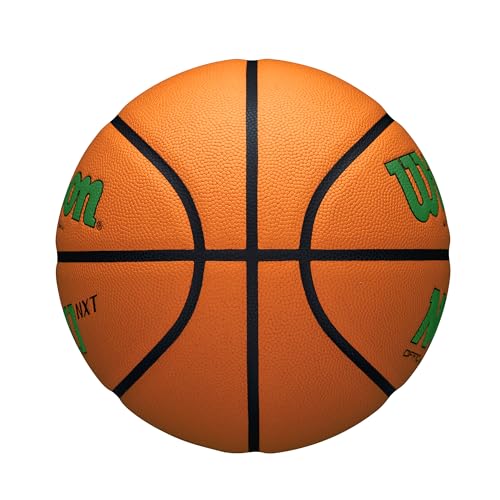 WILSON NCAA Evo NXT Official Indoor Game Basketball - Green/Orange, Size 6-28.5" by WILSON - Image 4